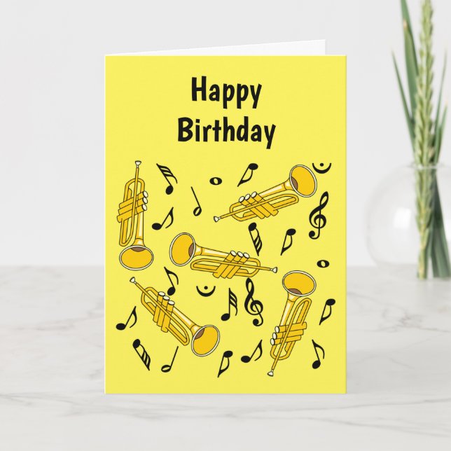 Trumpet Music Notes Pattern (Front)