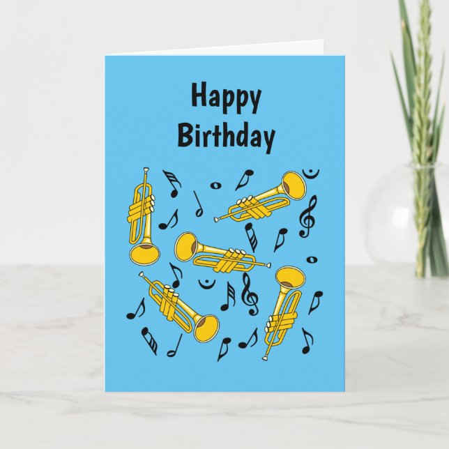 Trumpet Music Notes Pattern (Front)