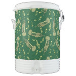 Trumpet Music Notes Pattern Beverage Cooler