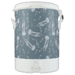 Trumpet Music Notes Pattern Beverage Cooler