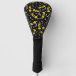 Trumpet Music Notes Pattern Golf Head Covers
