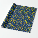 Trumpet Music Notes Pattern Wrapping Paper