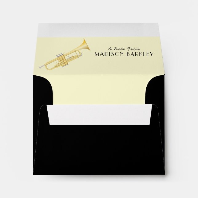 Trumpet Music Teacher Envelope (Back (Bottom))