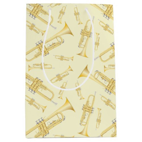 Trumpet Musician Band Teacher Medium Gift Bag