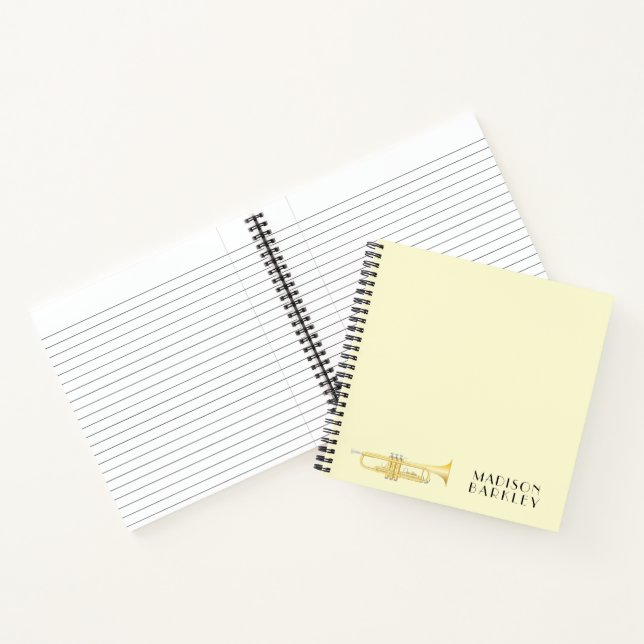 Trumpet Musician Band Teacher Notebook (Inside)