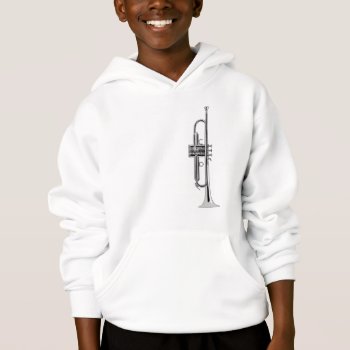 Trumpet Musician Hoodie by packratgraphics at Zazzle