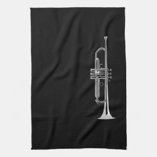 Trumpet Musician Kitchen Towel