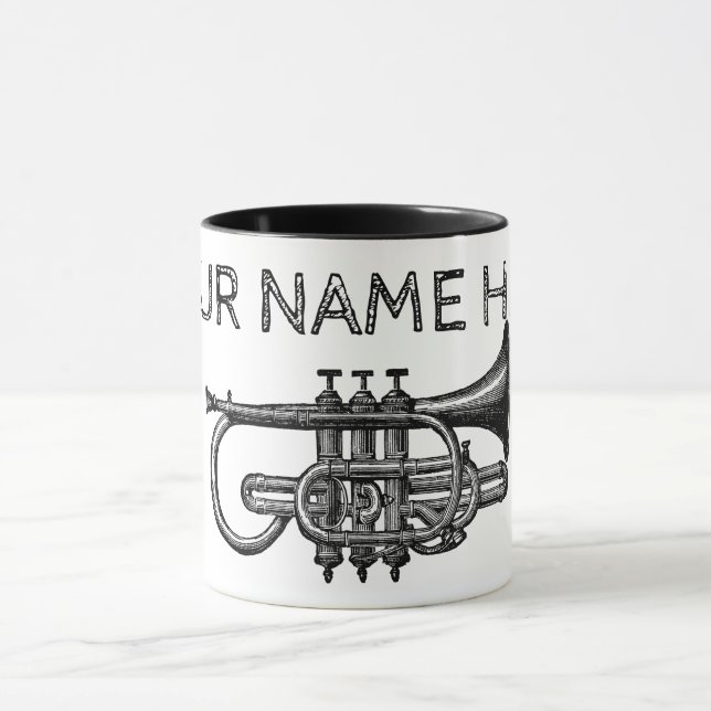 Trumpet Personalize Mug (Center)