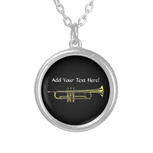 Trumpet Personalized Music Necklace