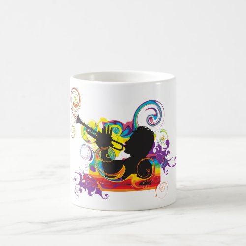 Trumpet Player Art Work Coffee Mug