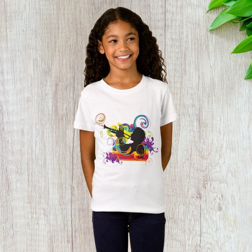 Trumpet Player Art Work T_Shirt