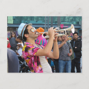 Trumpet Player, Berlin, Germany Postcard