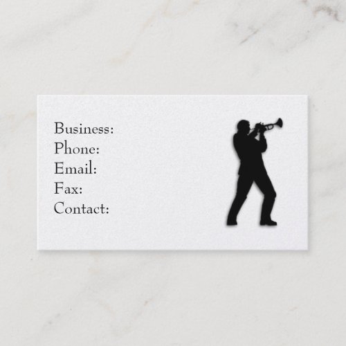 Trumpet Player Business Card