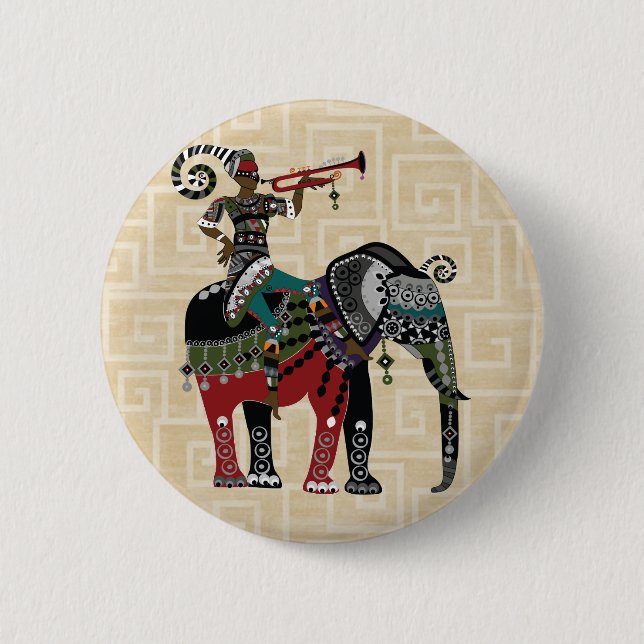 Trumpet Player Button (Front)