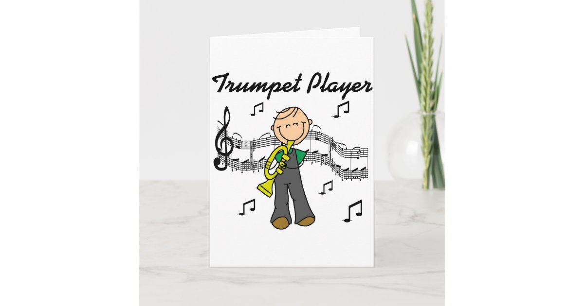 Trumpet Player Card Zazzle