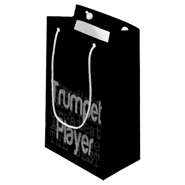 Trumpet Player Extraordinaire Small Gift Bag (Front Angled)