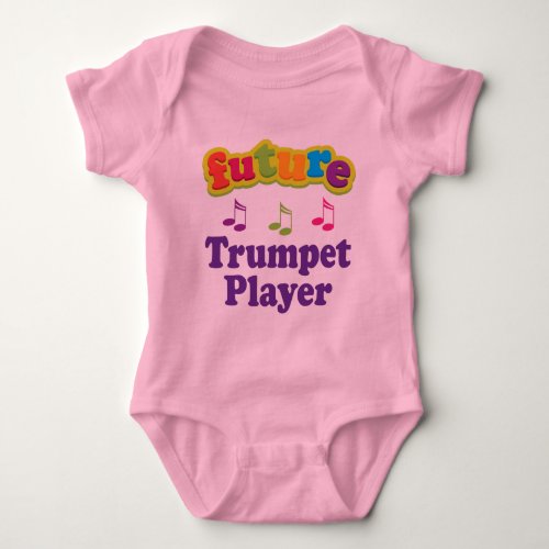Trumpet Player Future Baby Bodysuit