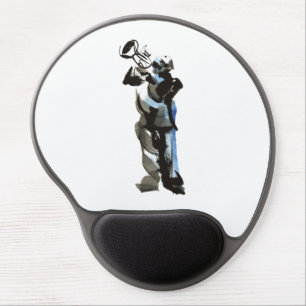 Trumpet Player Gel Mouse Pad