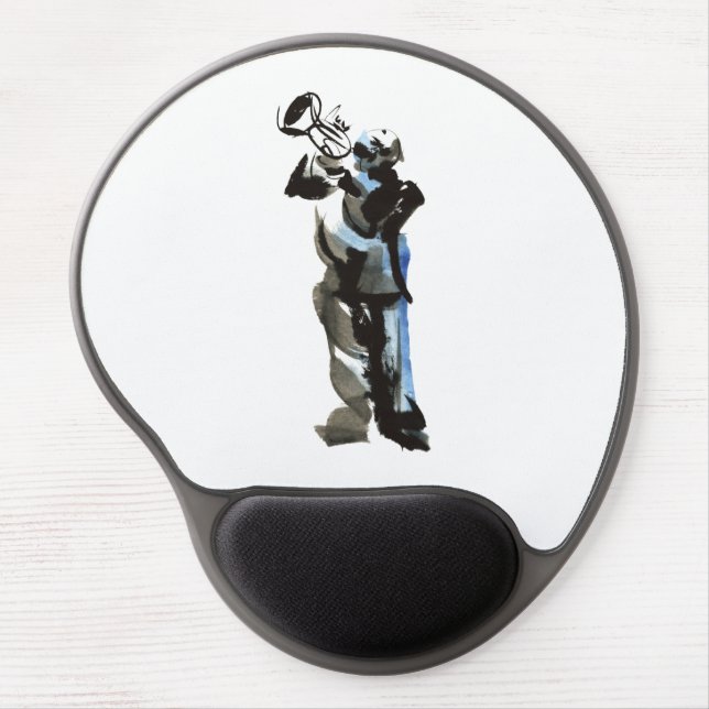 Trumpet Player Gel Mouse Pad (Front)