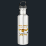 Trumpet Player High School Band Gold Personalized Stainless Steel Water Bottle<br><div class="desc">This modern custom gold high school marching band stainless steel water bottle features the student and band name under the trumpet instrument. Customize for symphonic,  wind ensemble,  or concert band members or their director for a great graduation keepsake gift.</div>