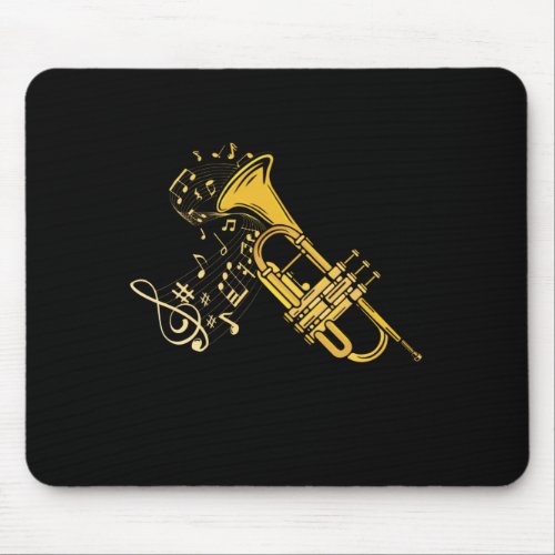 Trumpet Player Jazz Music Gift Big Band Trumpet Mouse Pad