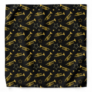 Trumpet Player Marching Band Bandana