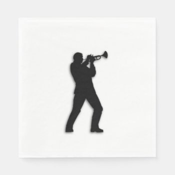 Trumpet Player Napkins by LwoodMusic at Zazzle
