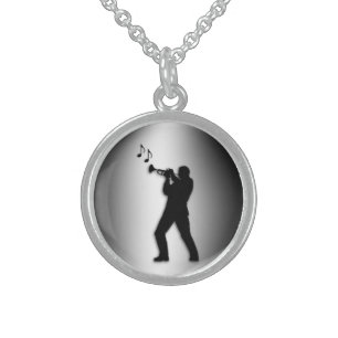 Trumpet Player Necklace