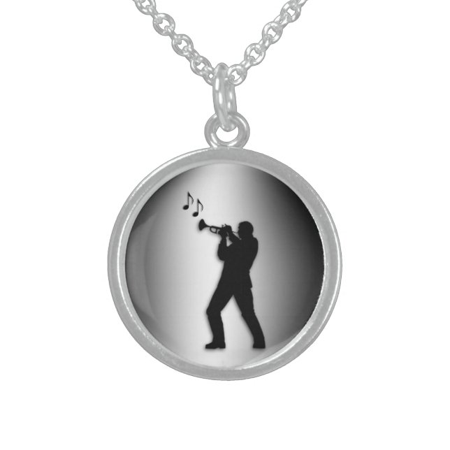Trumpet Player Necklace (Front)