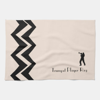 Trumpet Player Rag Custom  Art-Deco Custom  Towels
