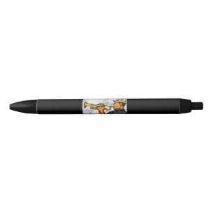 Trumpet Player Retro Trumpet Jazz Music Pen