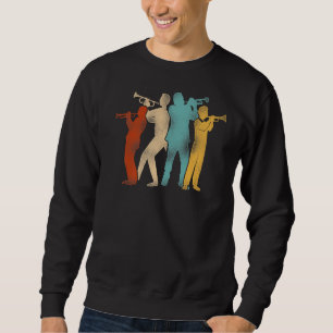 Trumpet Player Retro Vintage Sweatshirt