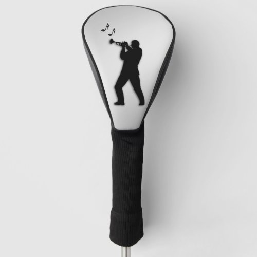 Trumpet Player Silver Golf Head Cover