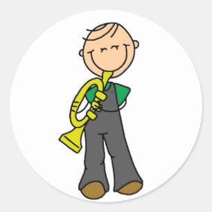 Trumpet Player Stickers Sticker