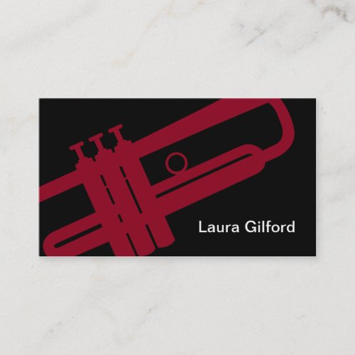 Trumpet Player Teacher Studio Music Musician Business Card