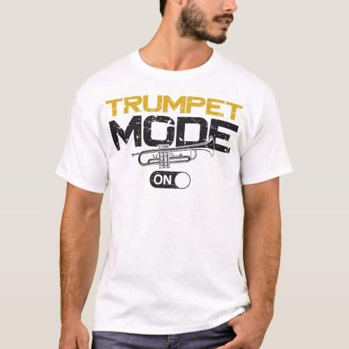 Trumpet Player Trumpet Mode On Vintage T_Shirt