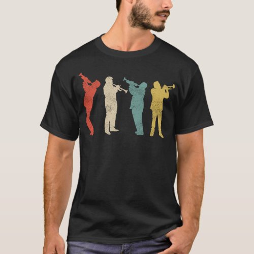 Trumpet Player Trumpet Players Retro Vintage T_Shirt