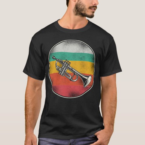 Trumpet Player Trumpet Retro Retro Vintage T_Shirt