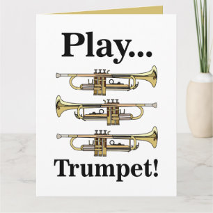 Trumpet Player Trumpeter Musician Card