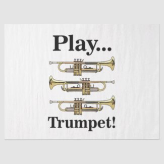 Trumpet Player Trumpeter Musician Tissue Paper