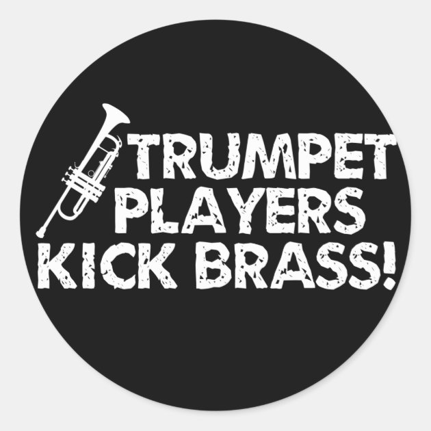 Tuba Players Kick Brass Oval Car Magnet - Funny Bumper Sticker For Musicians & Music Lovers