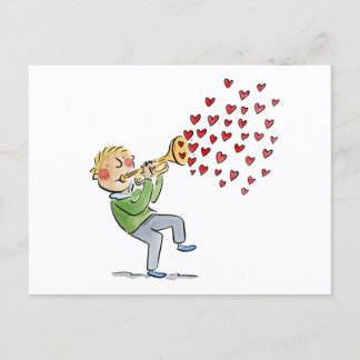 Trumpet Postcard