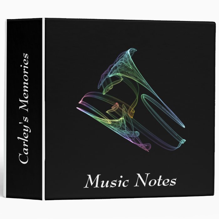 Trumpet Rainbow Fractal Custom Binder2