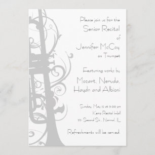 Trumpet Recital Invitation
