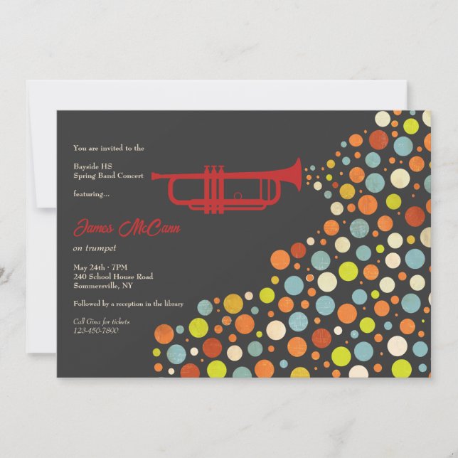 Trumpet Recital Invitation (Front)
