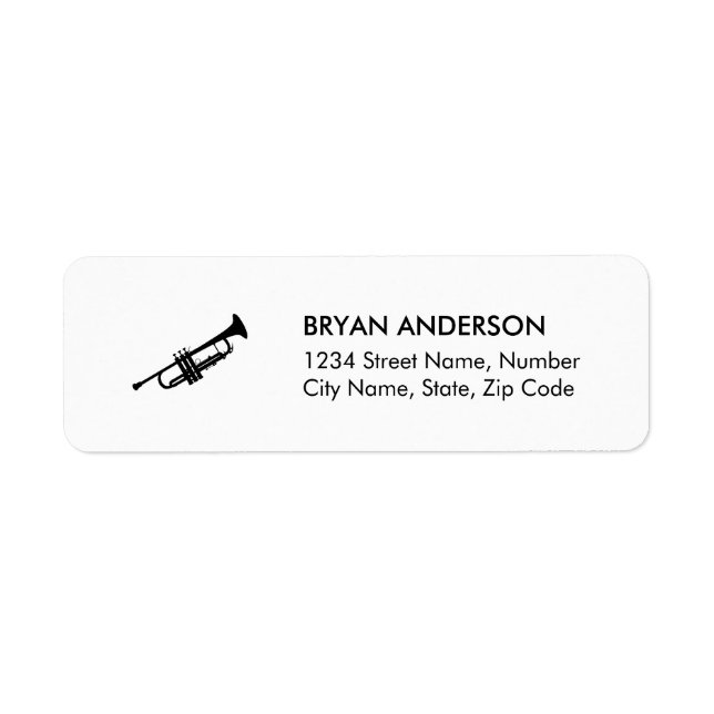Trumpet Return Address Label (Front)