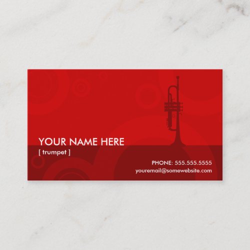trumpet rings business cards