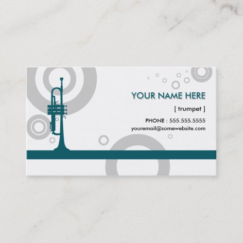 trumpet rings business card templates