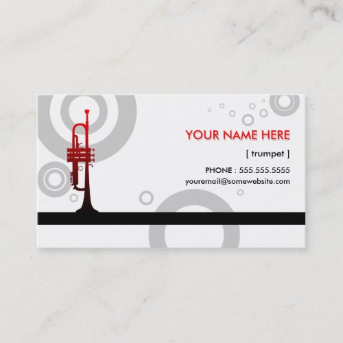 trumpet rings business card