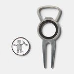 Trumpet Robot Golf Divot Tool
